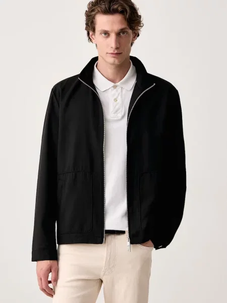 Calvin Klein geacă de tranziție pentru bărbați cu lână negru