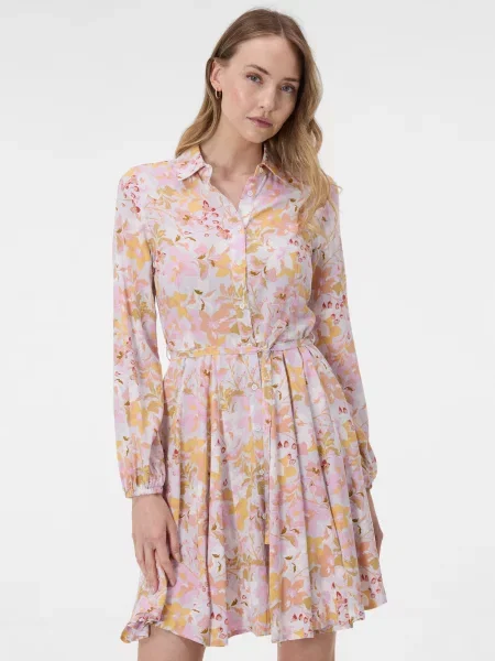 Rochie tip cămașă Orsay galben