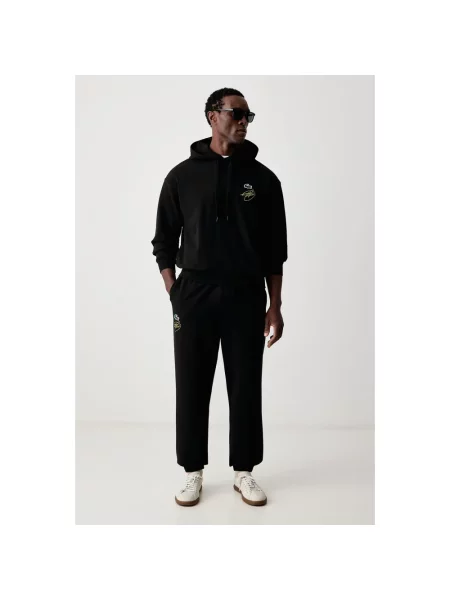 Lacoste bluza z kapturem czarna