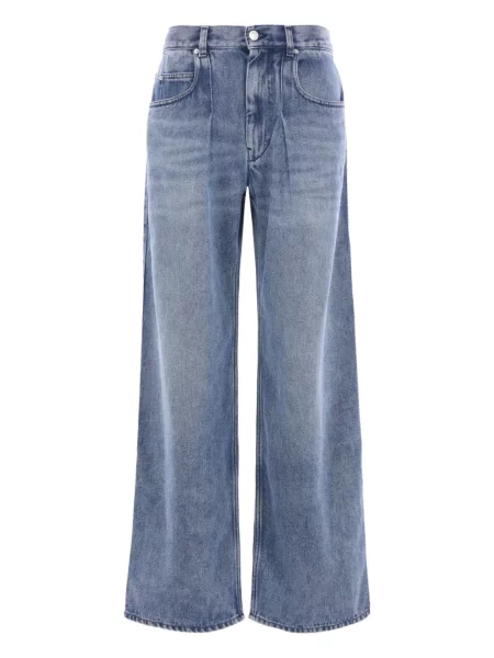 Blugi Isabel Marant plisate albastru