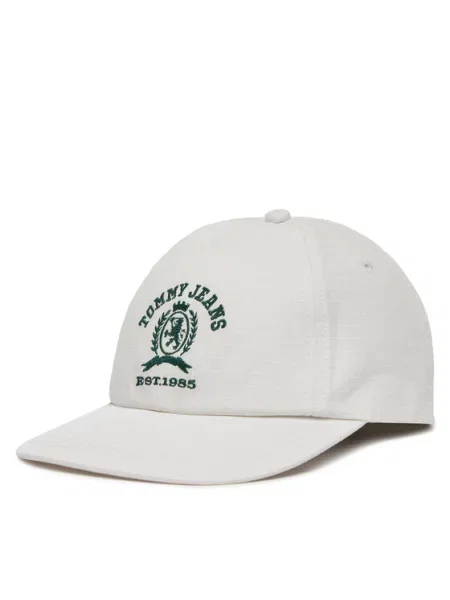 Tommy Jeans Czapka z daszkiem Tjm Crest Cap biały
