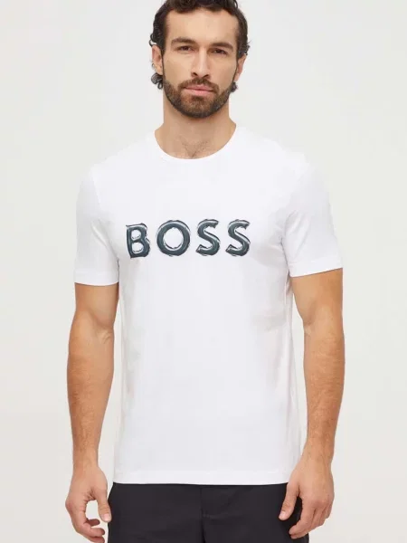 Тениска Boss Green 2 броя с принт зелено