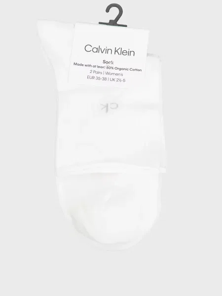 Короткие носки Calvin Klein белые