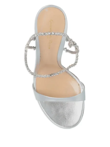 Pantofi cu toc Gianvito Rossi de cristal gri