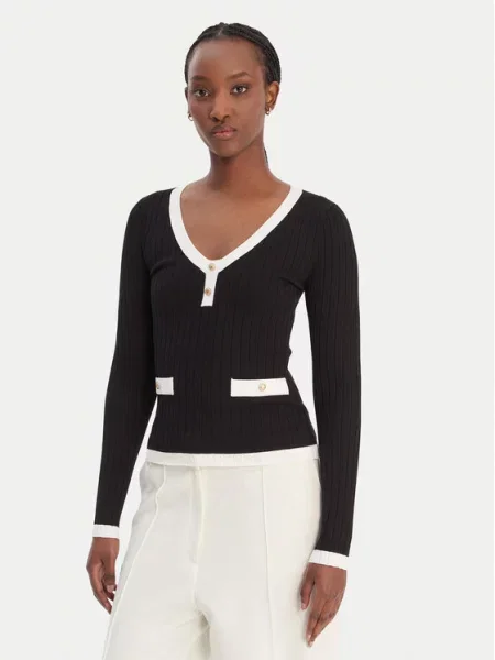 Guess sweter LAUREL czarny