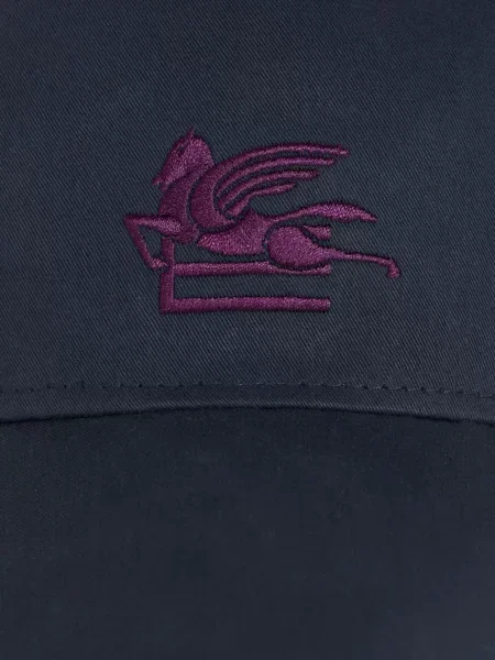Șapcă Etro cu broderie albastru