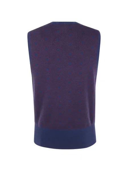 Vestă Emporio Armani de lână violet