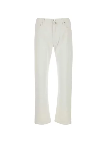 Blugi drepți Incotex alb