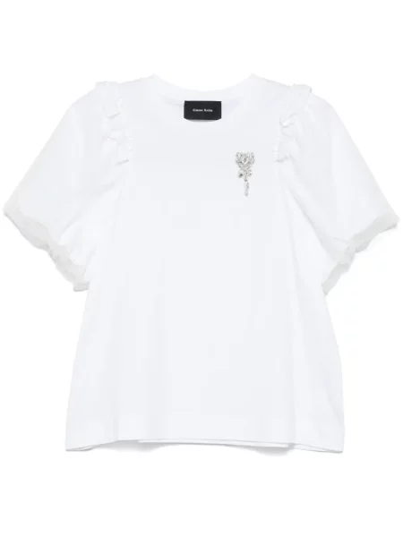 Koszulka Simone Rocha w kwiatki biała