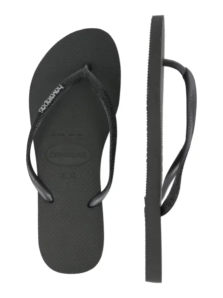 HAVAIANAS Žabky SLIM GLITTER II / strieborná čierna