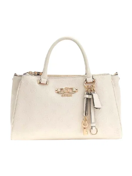 Listonoszka Guess skórzana beżowa