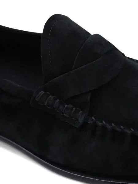 Pantofi loafer Tom Ford din piele de căprioară negru