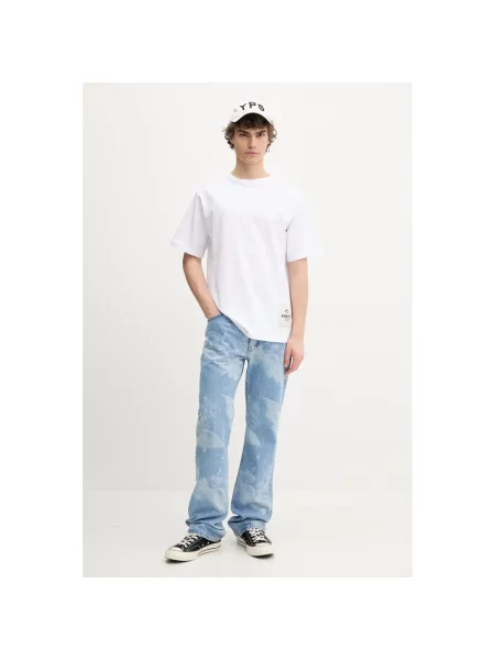 Fiorucci t-shirt Label Regular Fit T-Shirt z aplikacją biały