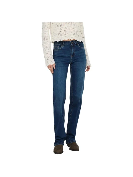 Blugi drepți Only albastru