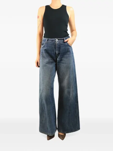 Blugi cu picior larg E.l.v. Denim albastru