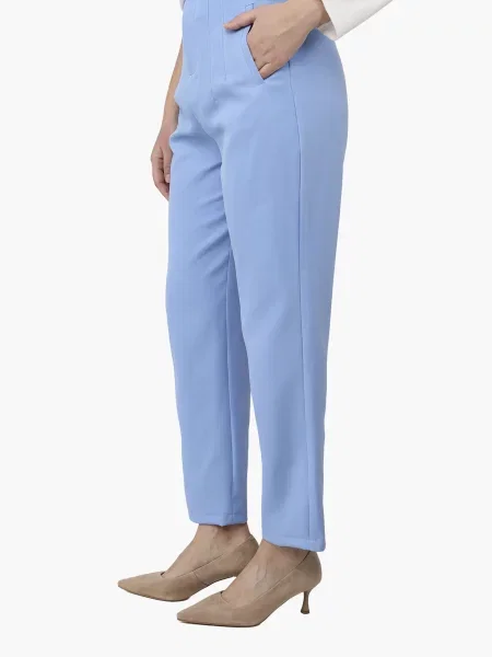 Класичні штани YUKI віскоза/поліестер блакитний