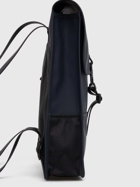 Мини однотонный большой рюкзак Rains темно-синий