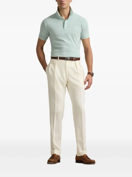 Pletene sportske kratke hlače Polo Ralph Lauren s printom bijela