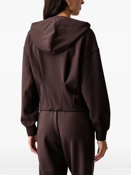 Hanorac cu glugă Armani Exchange cu paiete maro