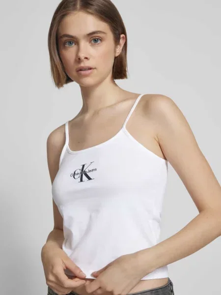 Podkoszulka Calvin Klein Jeans biała