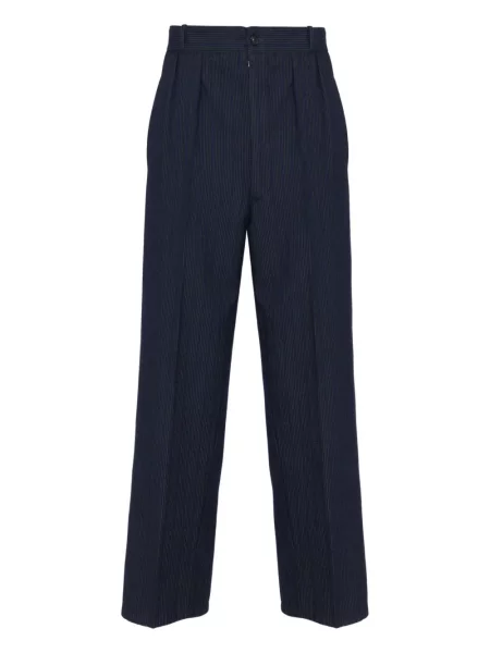 Pantaloni Maison Margiela cu dungi plisate negru