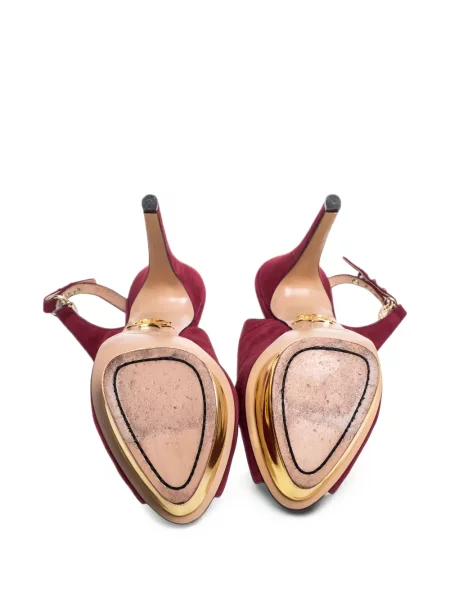 Σανδάλια Charlotte Olympia με ανοιχτό τακούνι κόκκινο