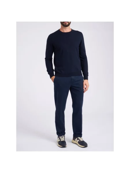 Sweter Gran Sasso z paskiem niebieski