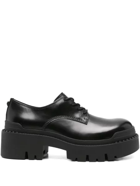 Pantofi derby Ash cu șireturi cu platformă din dantelă negru