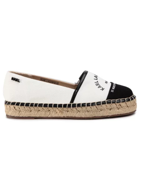 Espadryle KARL LAGERFELD białe