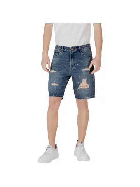 Kratke traper hlače Gianni Lupo bijela