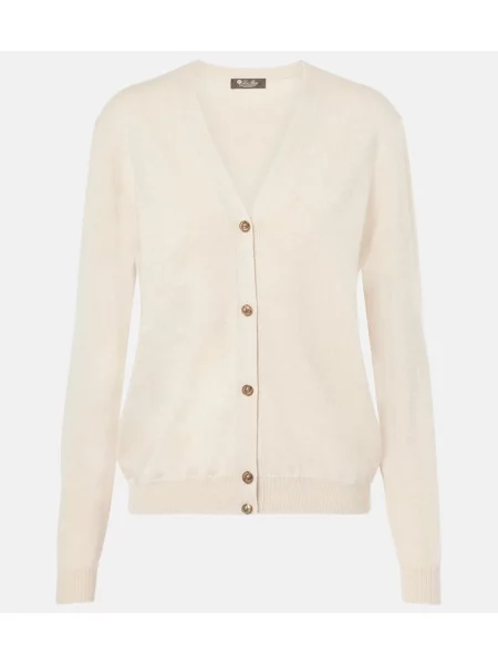 Cardigan Loro Piana din cașmir bej