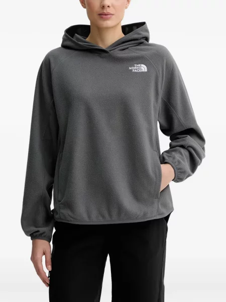 Hanorac cu glugă The North Face din fleece gri