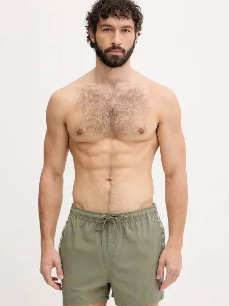 Calvin Klein σορτς μαγιό Ανδρικά πράσινο