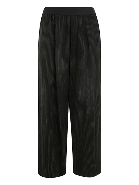 Pantaloni Maria Calderara cu dungi negru