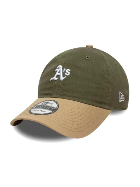 Czapka New Era Mini Washed Contrast Oakland Athletics New Olive/ Camel Universal oliwkowa