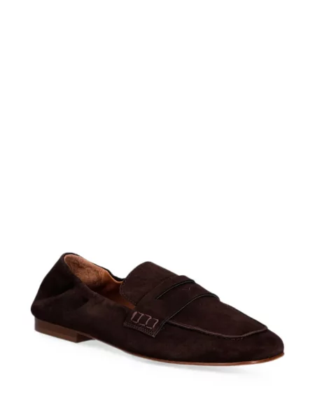 Chiloți Jonak Paris din piele de căprioară slip-on maro