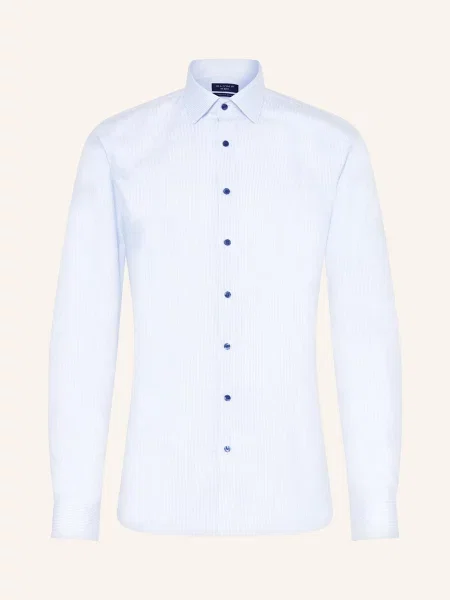 Olymp Koszula No. Six Super Slim blau biała
