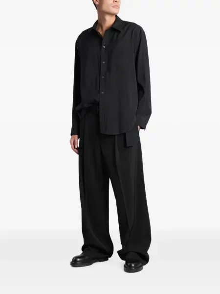 Cu centură pantaloni Emporio Armani negru