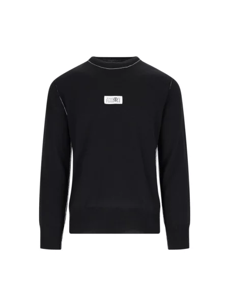 Lekki kardigan Mm6 Maison Margiela wełniany czarny