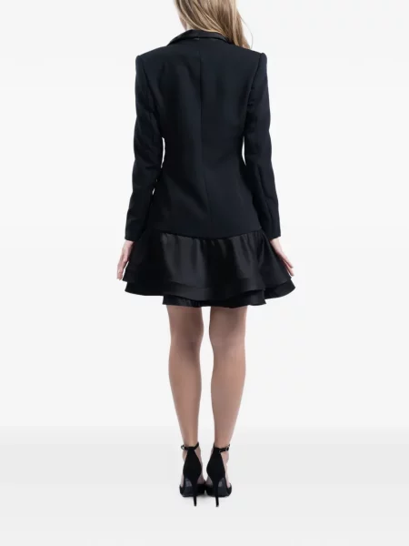Rochie mini Monarh cu volane negru