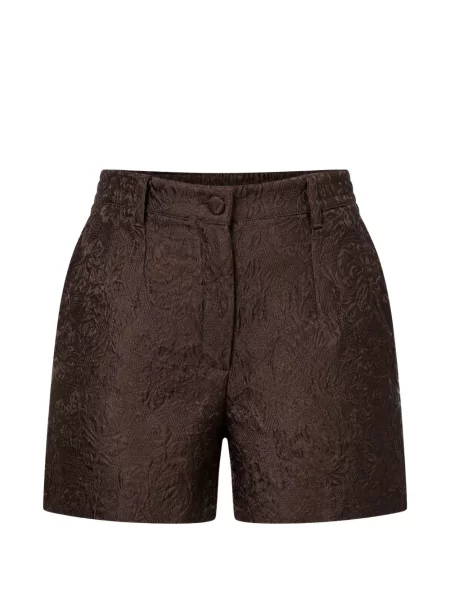 Pantaloni scurți Dolce & Gabbana cu model floral maro