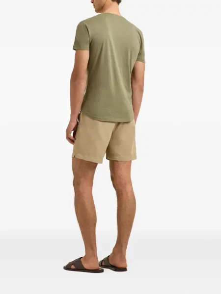 Tricou Orlebar Brown cu decolteu în V verde