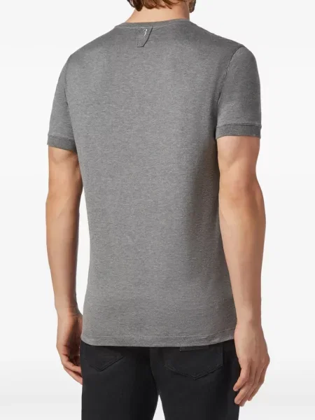 Tricou Billionaire cu decolteu în V gri