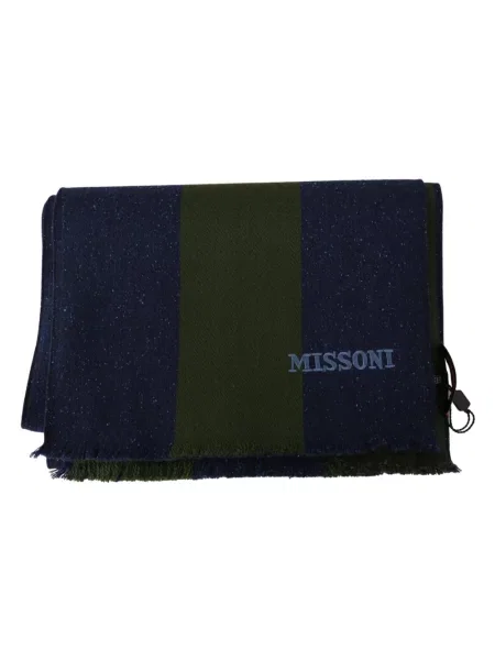 Szal Missoni wełniana zielona