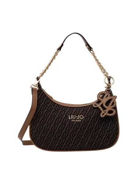 Torebka crossbody Liu Jo skórzana brązowa