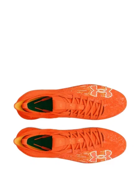 Sneakerși Under Armour din piele de căprioară portocaliu