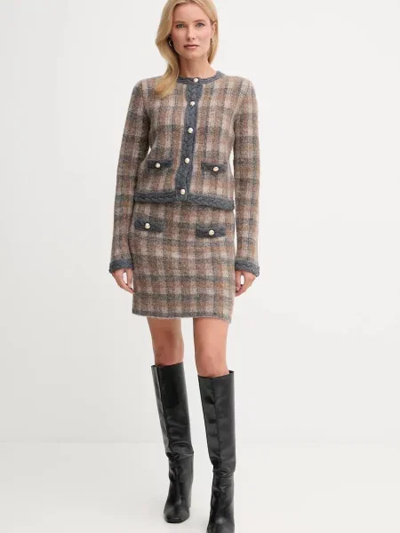 Спідниця з додаванням вовни Joop! midi олівець коричневий