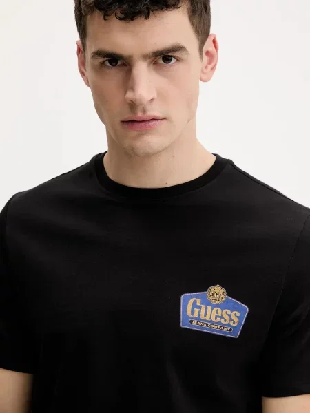 Футболка Guess Jeans з принтом чорний