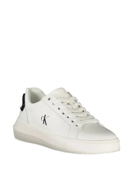Sneakerși Calvin Klein din piele alb