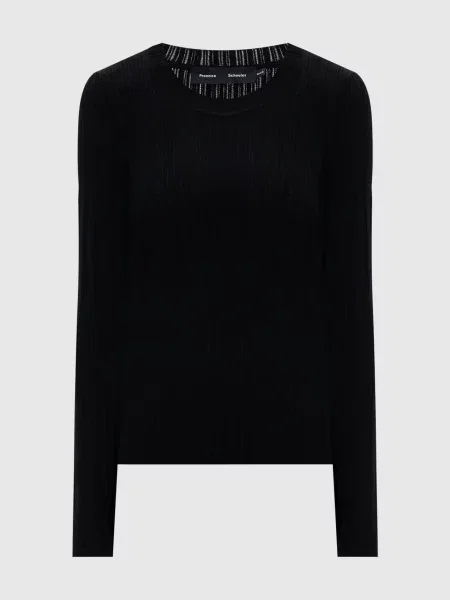 Свитер Proenza Schouler в рубчик черный